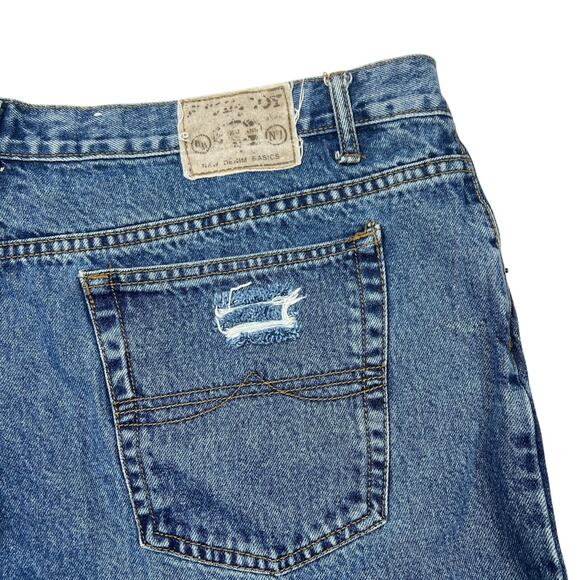 Bugle Boy VTG Distressed Cut Off High Rise Frayed Jean Denim Shorts 16/18 - Picture 5 of 6